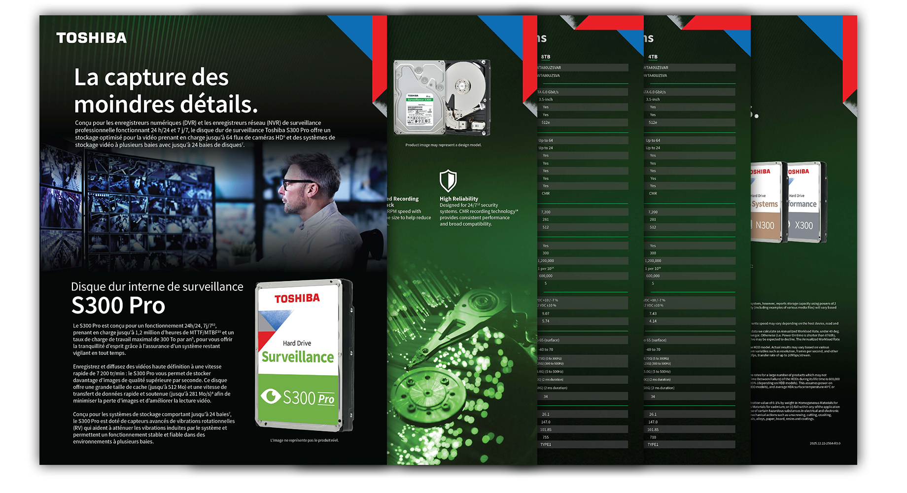 Image of Toshiba S300 Pro Surveillance Internal HDD Product Data Sheet