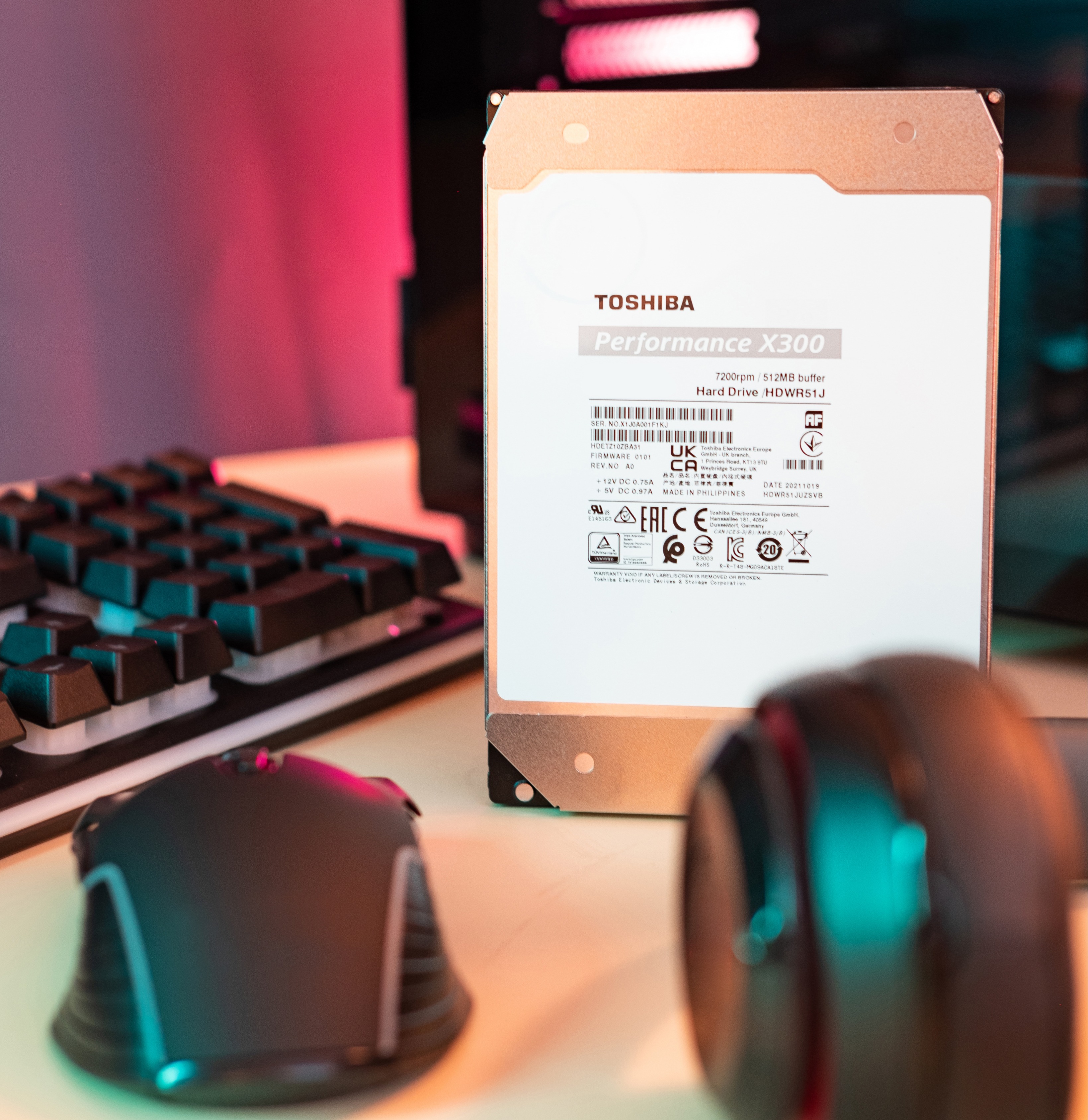 The X300 hard drive delivers a fast 7200 RPM spin speed and up to 512 MB cache size for a responsive experience.