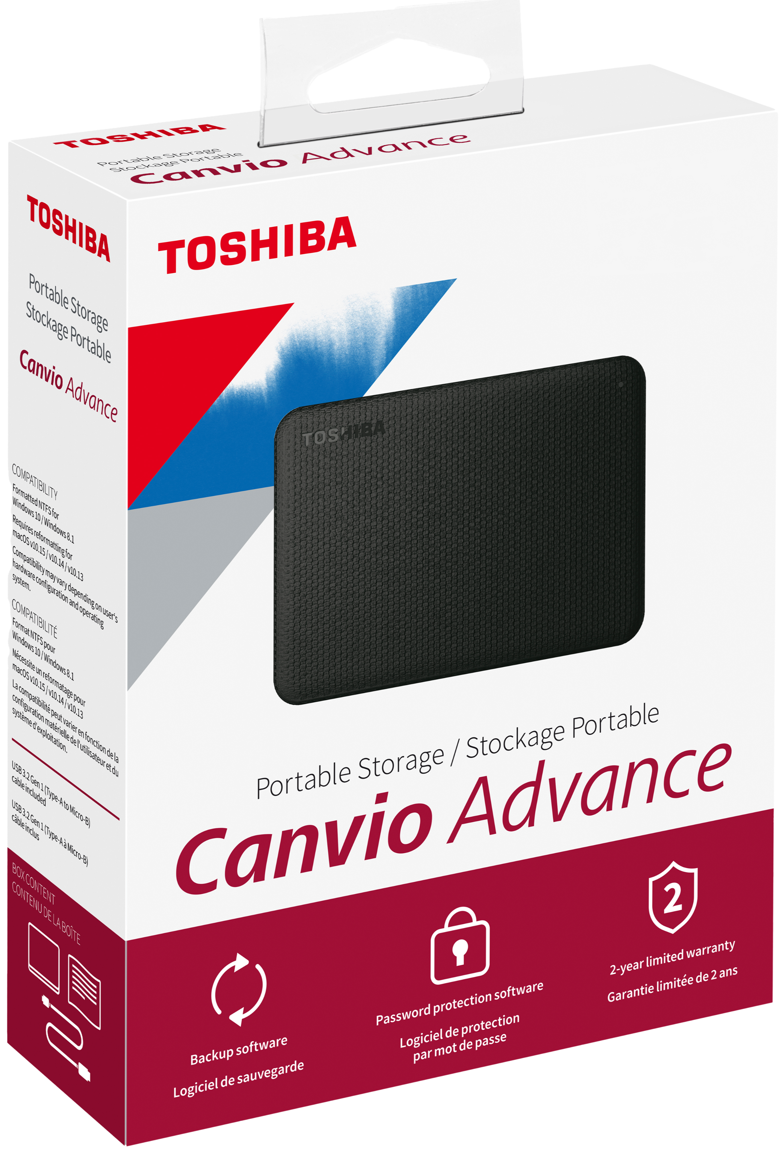 Image of Toshbiba External HDD Canvio Advance Package