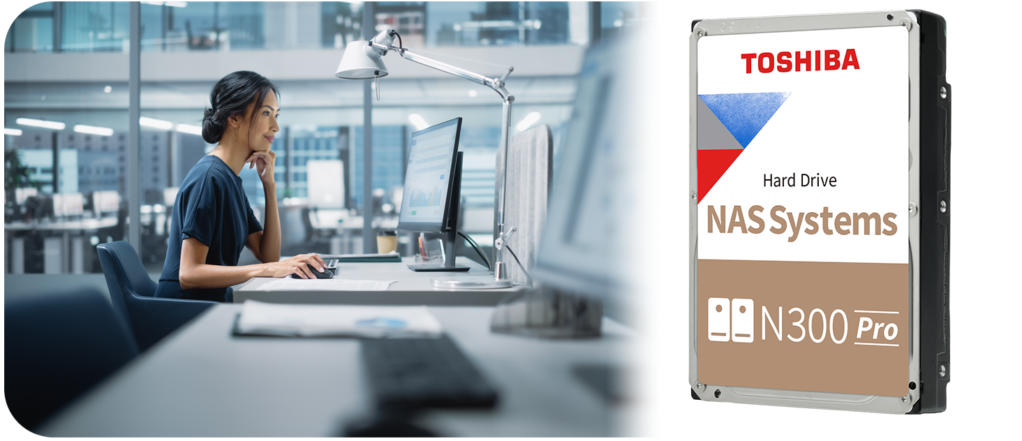 The Toshiba N300 Pro NAS Internal Hard Drive is designed for medium to large scale business needs.