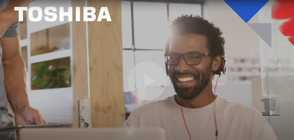 Image showcasing a content creator utilizes Toshiba X300 Pro performance internal hard drive, benefiting from its high capacity, reliability and speed.