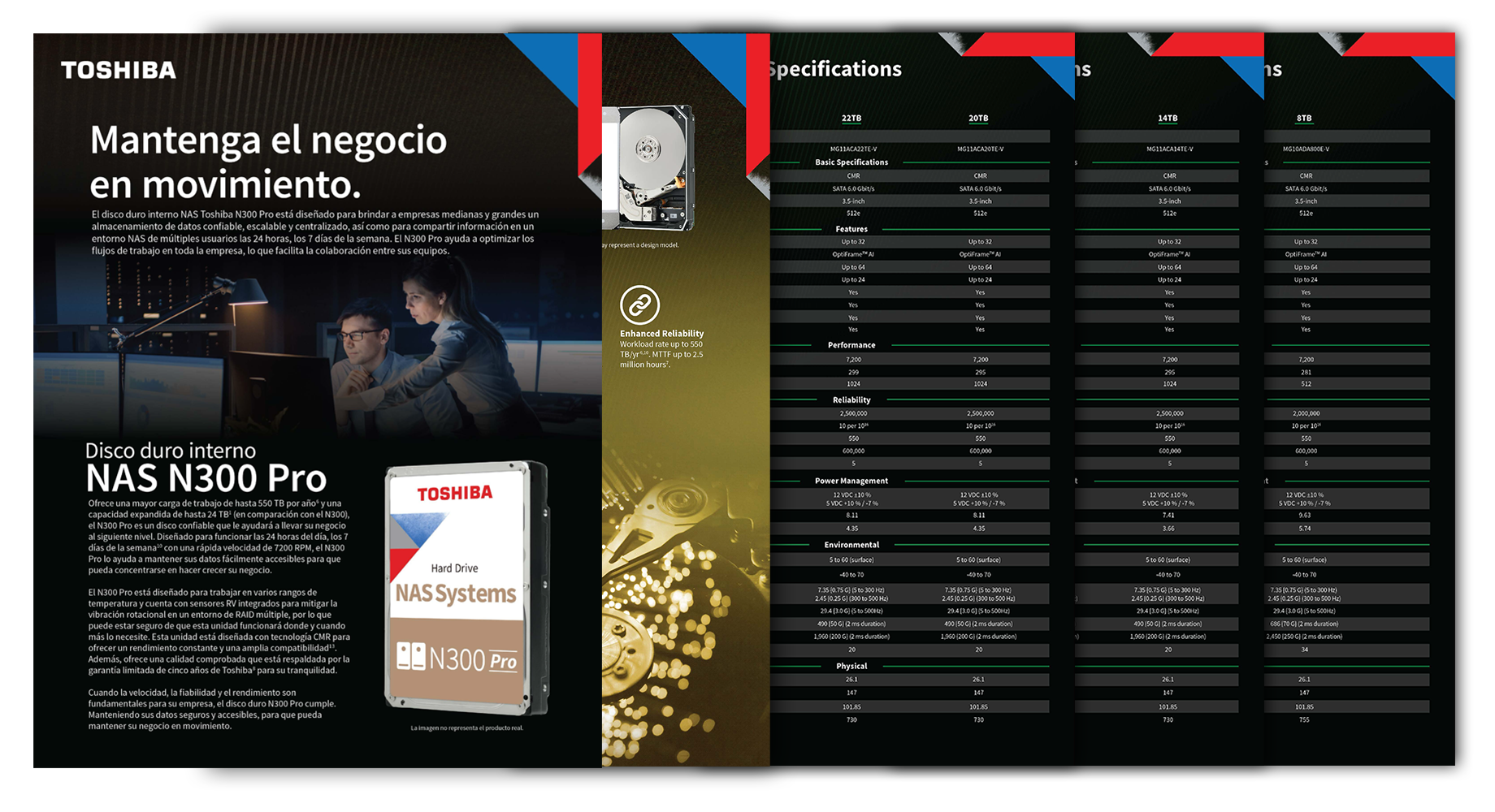 Image of Toshiba N300 Pro NAS Internal HDD Product Data Sheet