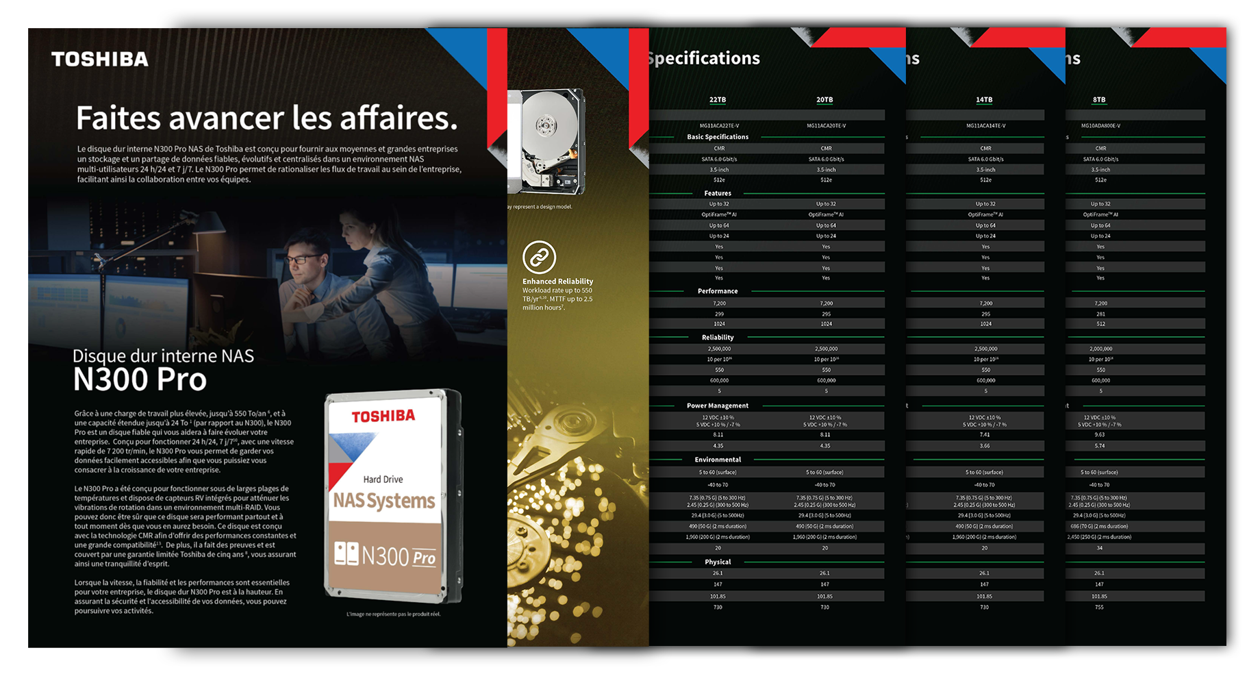 Image of Toshiba N300 Pro NAS Internal HDD Product Data Sheet