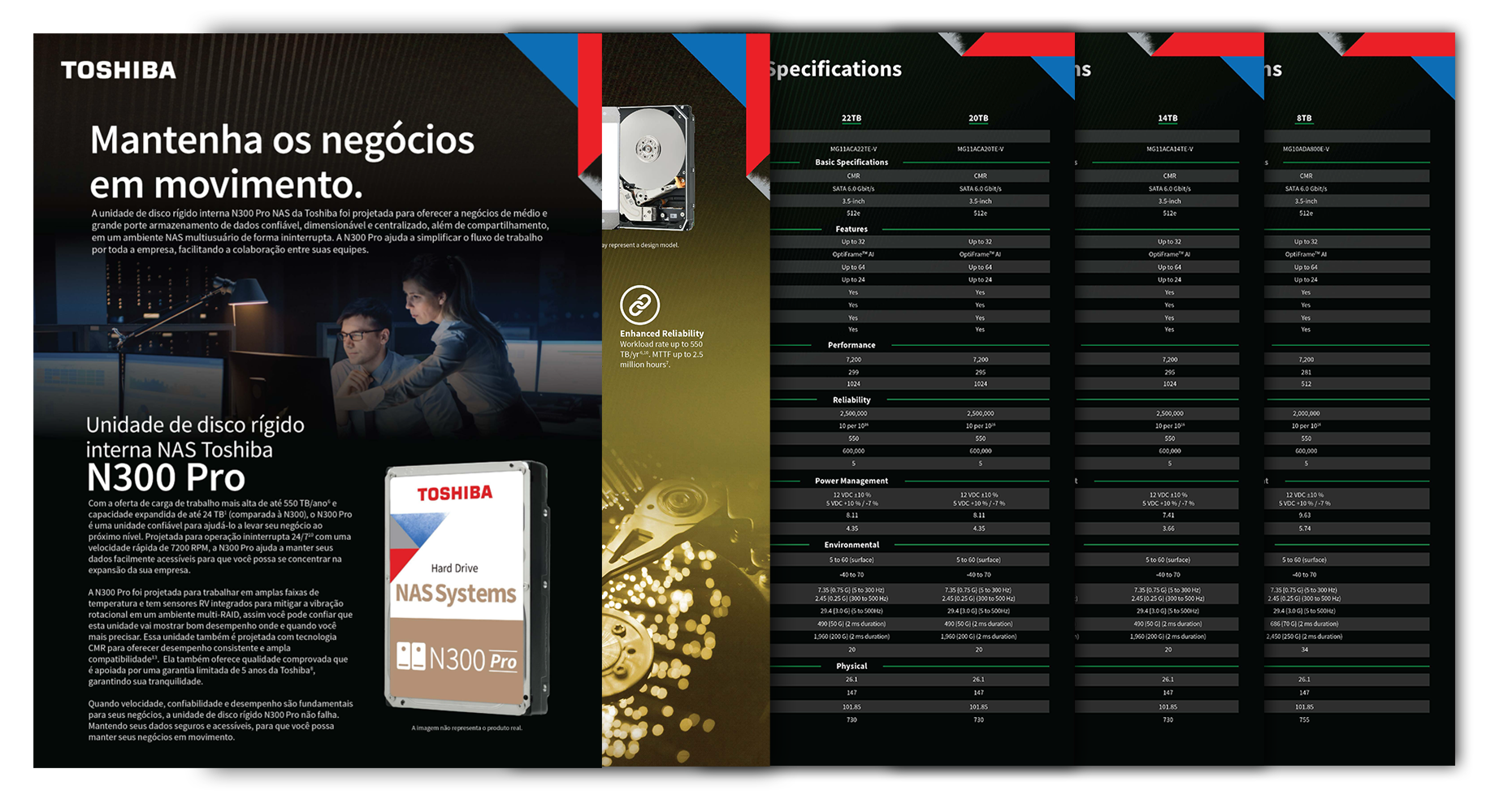 Image of Toshiba N300 Pro NAS Internal HDD Product Data Sheet